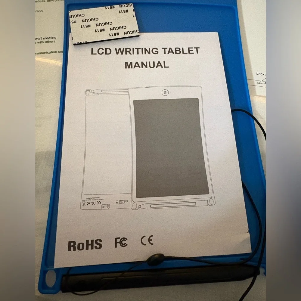 LCD Writing Tablet x2, with BLUE Frame. May need a battery replacement! NWT